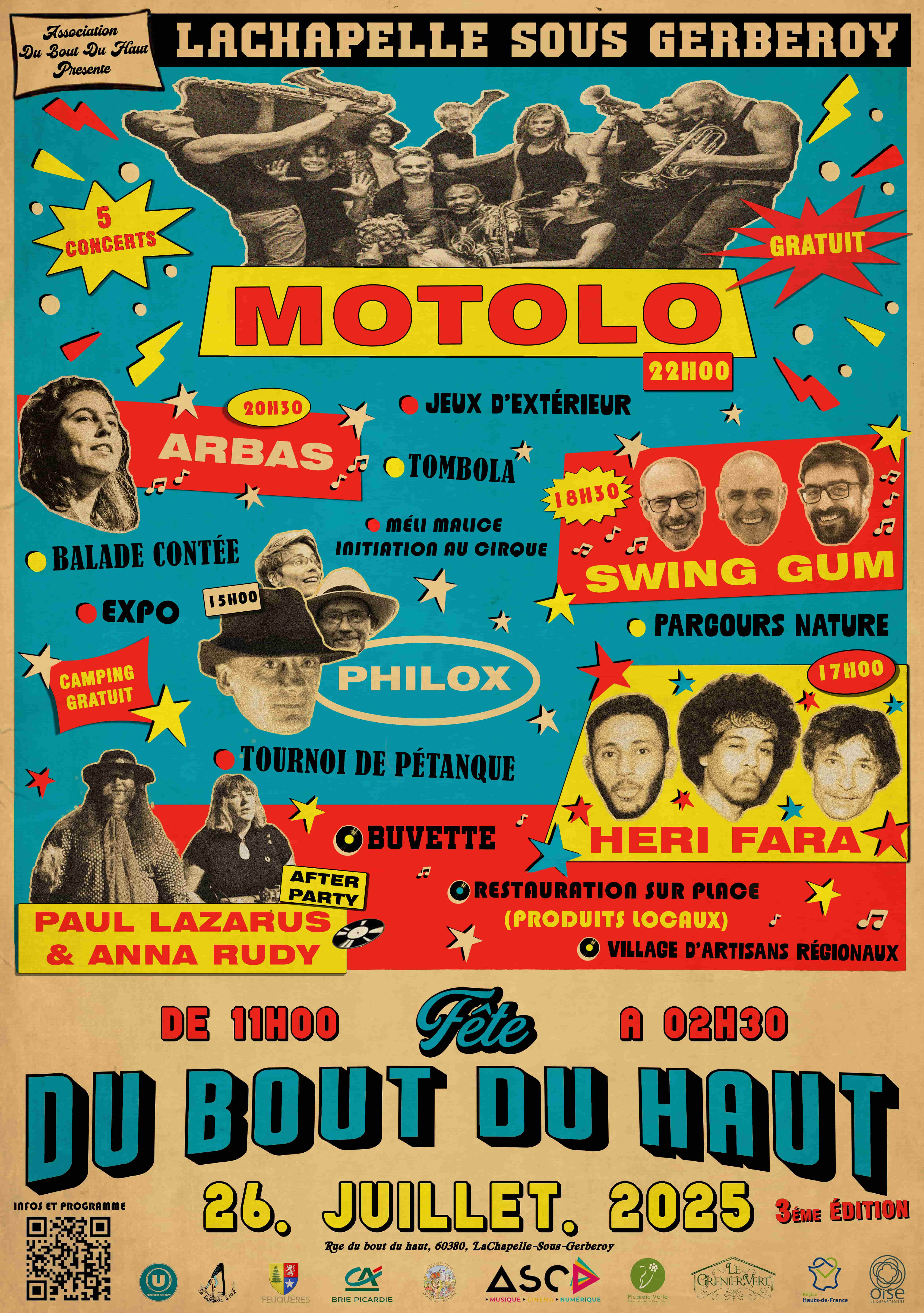 Affiche Fête du Bout du Haut 2025 (agrandie)